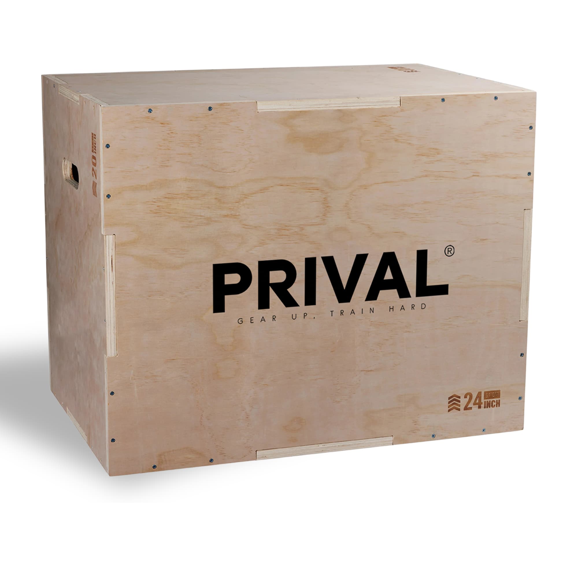 Prival Plyo Box – 3-in-1 houten jump box voor explosieve training & HIIT-workouts