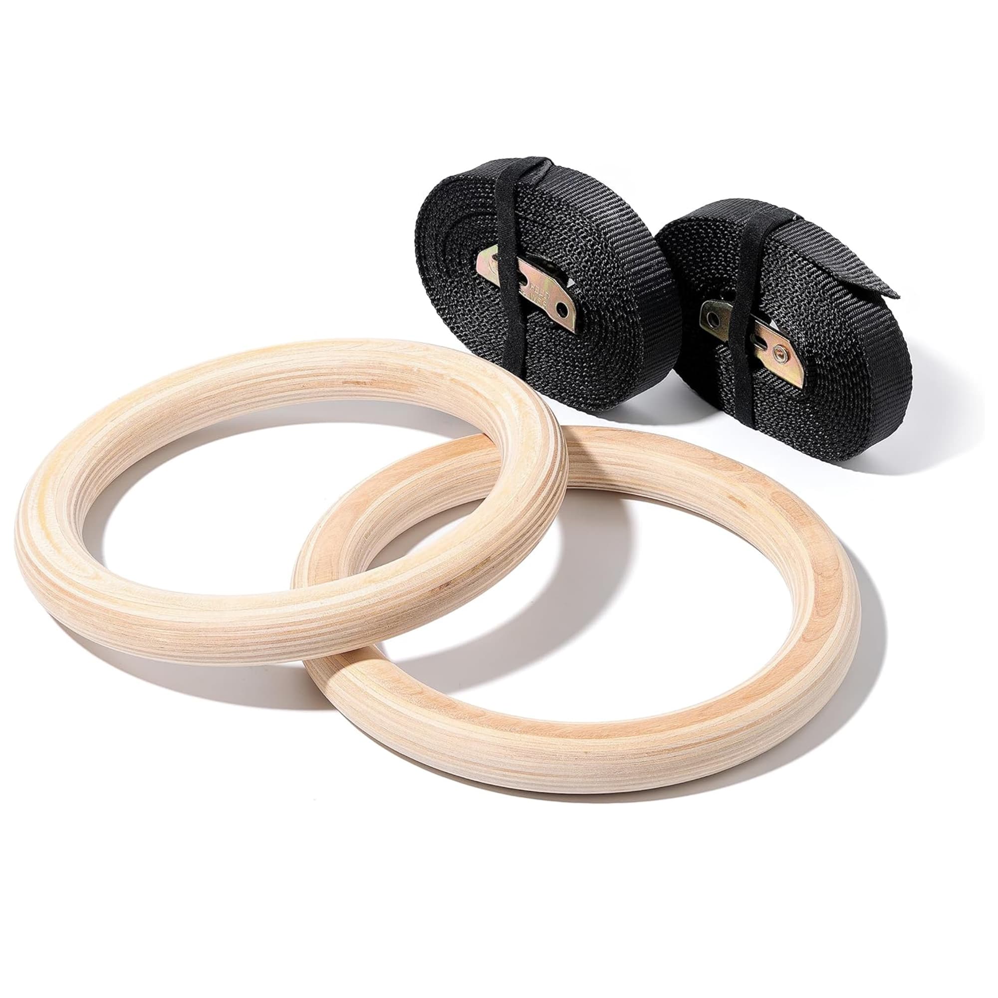 Prival Houten Gymnastiekringen – Premium ringen met banden voor calisthenics, CrossFit & krachttraining